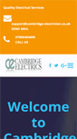 Mobile Screenshot of cambridge-electrician.co.uk